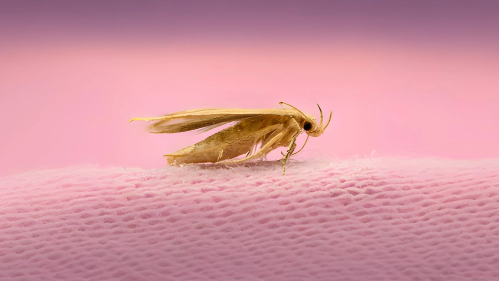 Mite commune des vêtements