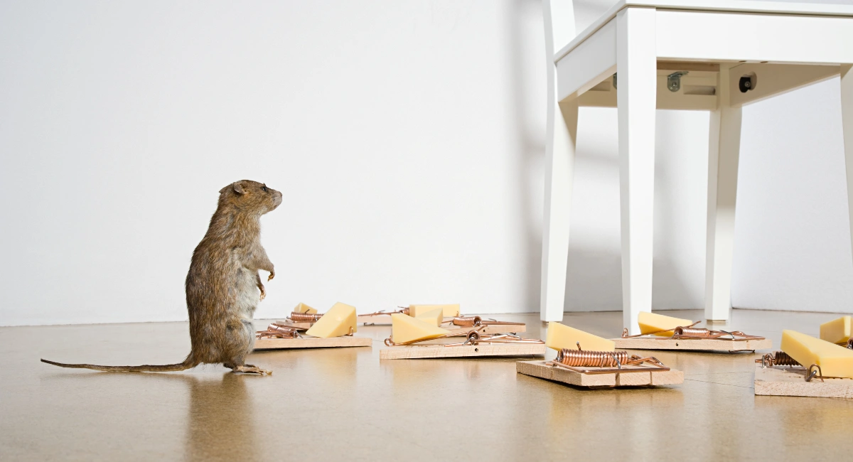 Rodents eating cheese