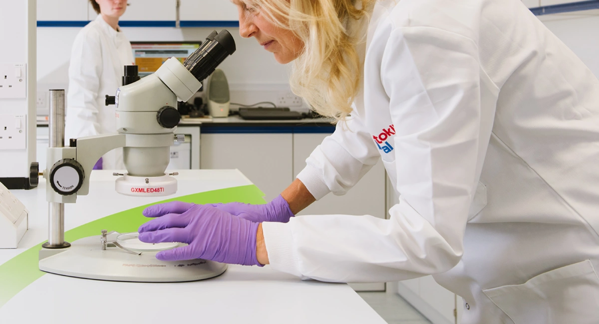 Science technician in laboratory