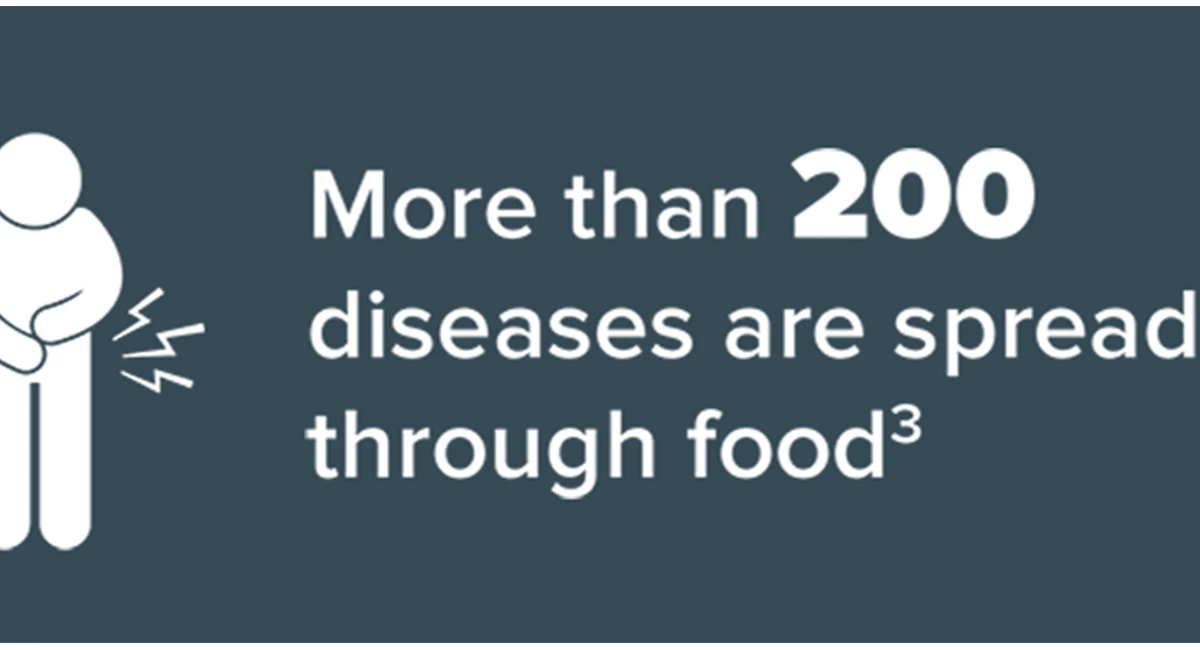 More than 200 diseases are spread through food